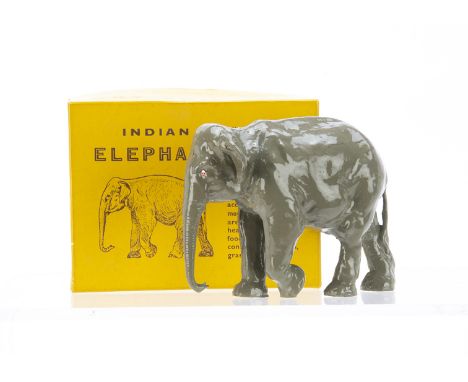 Britains boxed post WW2 Zoo series No. 901 Indian Elephant, VG nr mint in VG box,