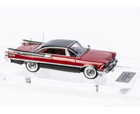 1:43 Dodge Custom Royal Lancer Coupé 1959, commercially-made model customised and boxed by Tim Dyke, E