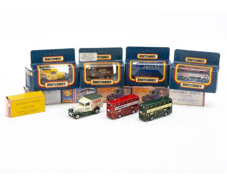 Matchbox Superfast and Later Commmercial Vehicles, including Matchbox Promotional Mayfield Crafts Ltd Edition London Bus in D