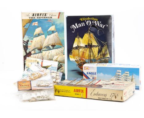 Airfix and Other 18th Century and Later Sailing Vessel Kits, a boxed/bagged collection includes Airfix bagged examples 1397 G