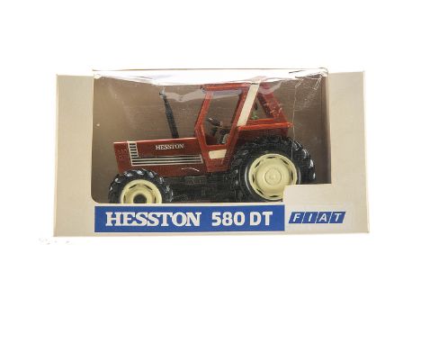 Britains Fiat Hesston 580DT Tractor in rare plain promotional box,  VG model in VG box,