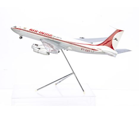 Westway Models Travel  Agents Display Model Boeing 707 Air India, a resin model of a Boeing 707 in Air India Livery with labe