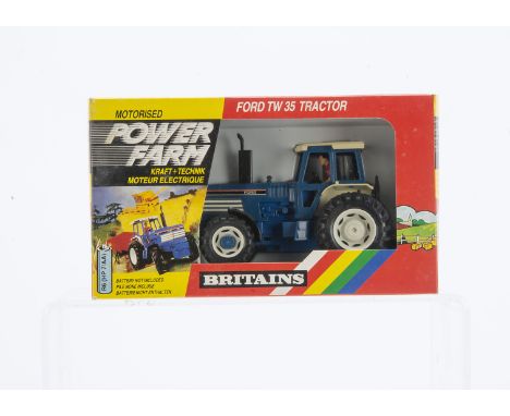 Britains boxed Powerfarm series set 9321 Ford TW35 Tractor, VG in VG box,
