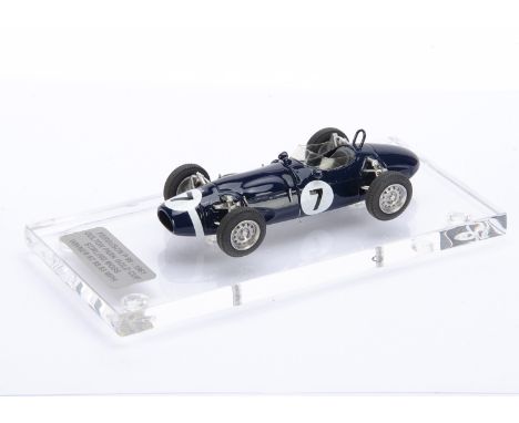 1:43 Ferguson P 99 1961 Oulton Park Gold Cup, Stirling Moss, commercially-made model customised and boxed by Tim Dyke, E, box