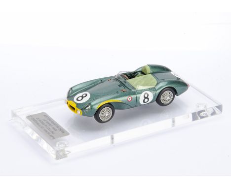 1:43 Aston Martin DB3S Le Mans 1956, S.Moss/P.Collins, commercially-made model customised and boxed by Tim Dyke, E, box VG-E