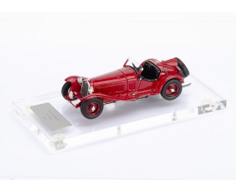 1:43 Alfa Romeo 8C Touring 1936, commercially-made model customised and boxed by Tim Dyke, E, box VG-E