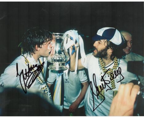 Glen Hoddle and Ricky Villa Tottenham Hotspur 1981 FA Cup winners 10x8 colour photo. Good condition. All autographs come with