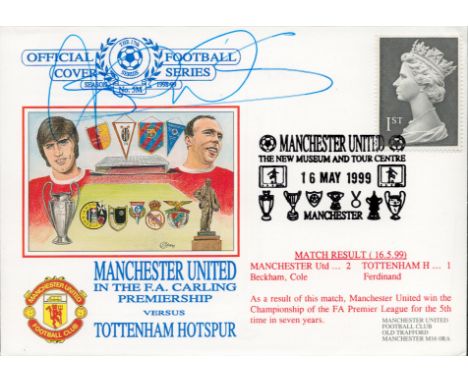 Football Peter Schmeichel signed Manchester United in the F.A Carling Premiership versus Tottenham Hotspur Official Football 