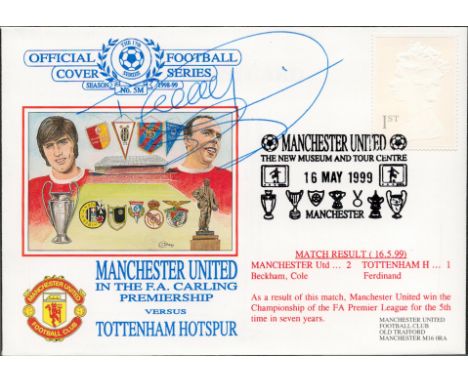 Football Teddy Sheringham signed Manchester United in the F.A Carling Premiership versus Tottenham Hotspur Official Football 