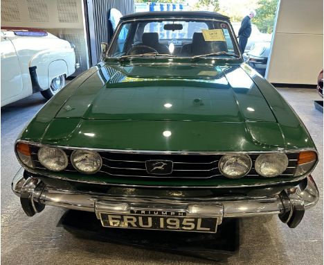 1973 Triumph StagRegistration number FRU 195LBritish Racing green with a black interiorOwned for 20 yearsPreviously restoredB