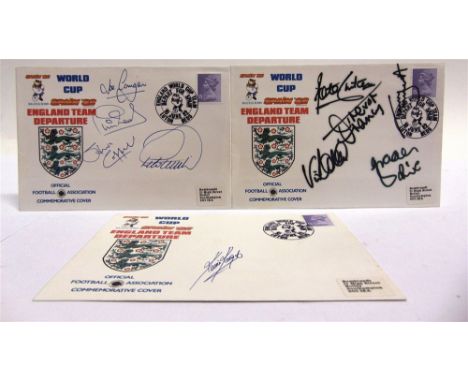 STAMPS - FIFTY-TWO SIGNED & OTHER COMMEMORATIVE & FIRST DAY COVERS  the signed comprising those by Kevin Keegan and other mem