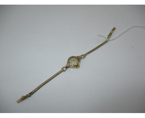 Ladies 9ct Gold Rotary Bracelet Watch, 11.46g total