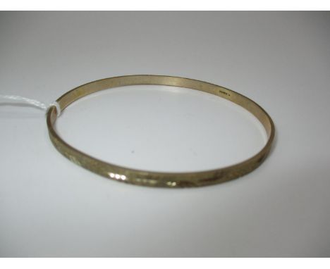 9ct Gold Bangle, 10.11g