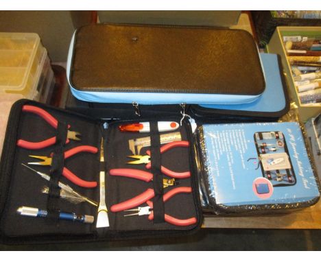 Cases of Jewellery Making Tools etc