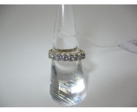 9ct Gold 7 Stone Ring, 2.55g, Size K