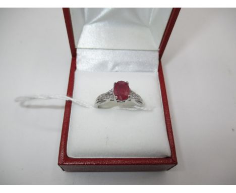 Ruby and Diamond Ring, Size O