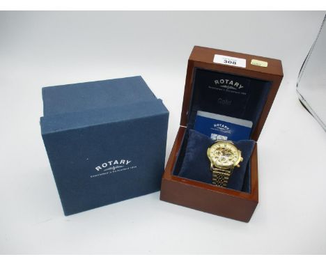 Gents Rotary Gold Plated Chronograph Watch Model GS 02375/01 (12870) PLO - 00 68479