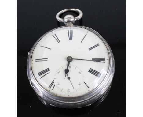 Thomas Taylor of Mason Street, Manchester - a late Victorian gent's silver cased open face pocket watch, having an unsigned w