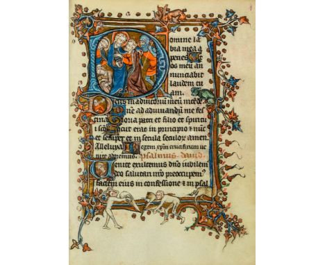 95 The Hours of the Cross, Use of Metz, - in Latin, opulently illuminated manuscript on parchment [north... in Latin, opulent