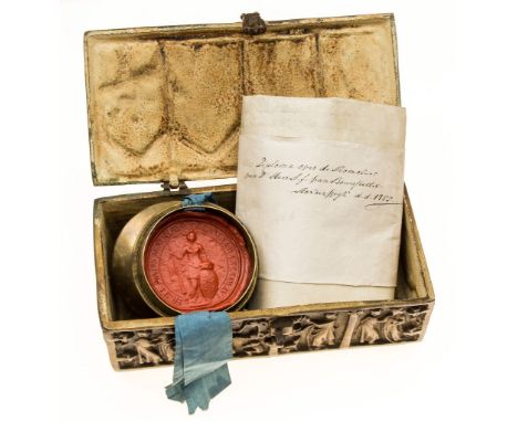 Academic diploma from University of Harderwijk - for Amandus Francicus van Bawstette, manuscript on parchment  for Amandus Fr