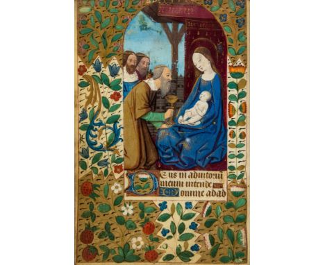 Book of Hours, - in Latin and French, illuminated manuscript on parchment [northern...  in Latin and French, illuminated manu