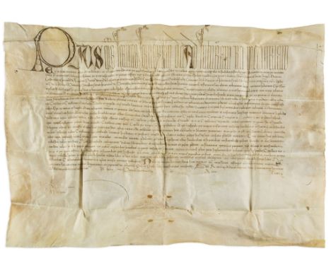 Pope Pius II, Bull in favour of the Hospital - for the Poor, Seville, manuscript on parchment [Rome  for the Poor, Seville,  