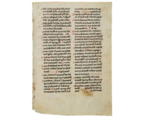 Collection of leaves and fragments of - leaves from medieval manuscripts , in Latin  leaves from medieval manuscripts  ,  in 