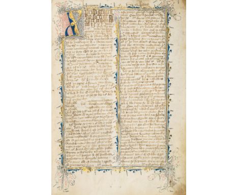 Sermon collection, - in Latin, illuminated manuscript on parchment [northern France , c  in Latin, illuminated manuscript on 