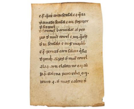 Capbreu, a list of feudal obligations, - of the Parochial Church of St. Boi de Lluçanès, Catalonia  of the Parochial Church o