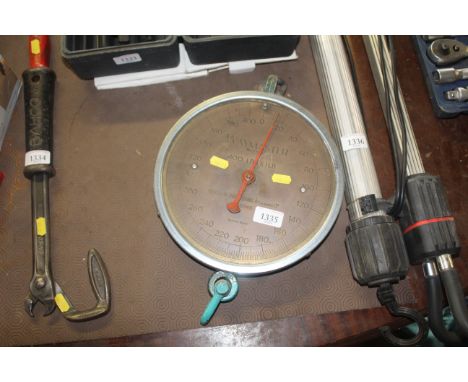 A set of Weighmaster scales to weigh 400Ibs by 1lb