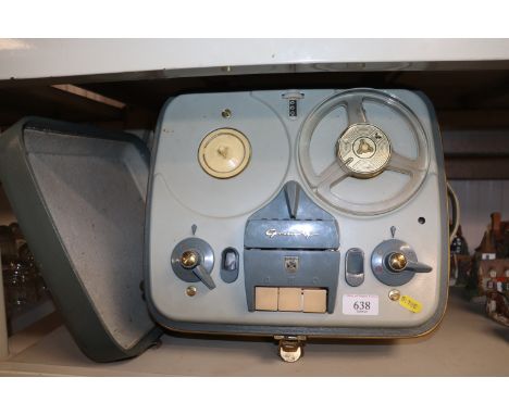 A Grundig real to reel tape player (sold as a collector's item)