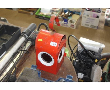 A Bat red vintage road lamp