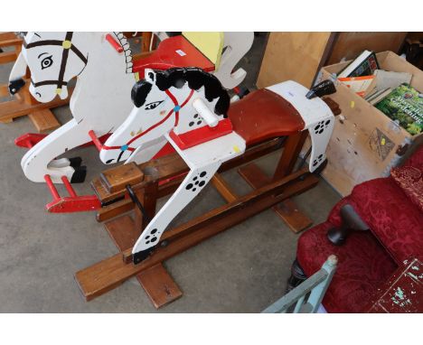 A vintage rocking horse