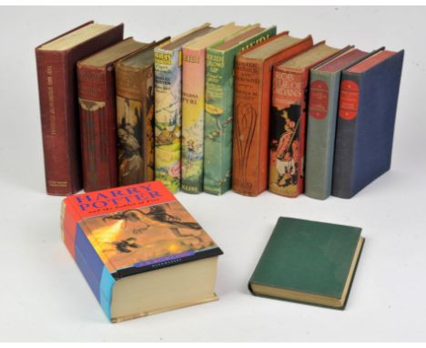 A first edition Harry Potter and the Goblet of Fire, various children's book, two novels and a an mg workshop manual
