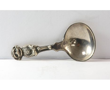 Francis Tufnell novelty silver caddy spoon of Lincoln