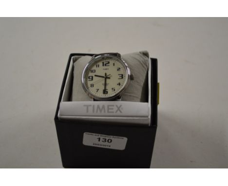 A Timex Indiglo stainless steel gentleman's wrist watch in original box 