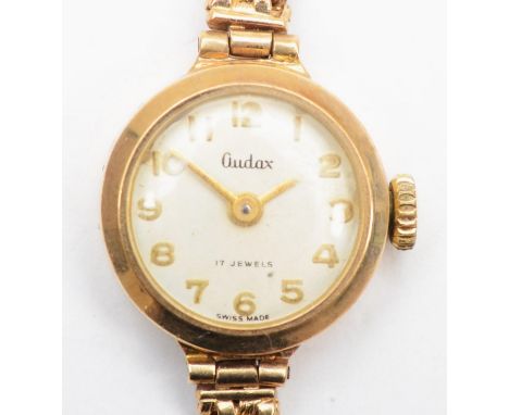 Audax, a 9ct gold manual wind ladies wristwatch, London 1962, 13.5gm, original case 