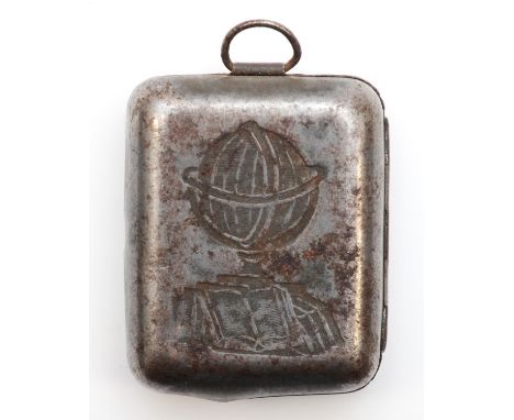 The Smallest English Dictionary in the World, Bryce's (1890), metal case, lacking magnifying glass, 3.5 x 3 x 1cm. 384 pages,