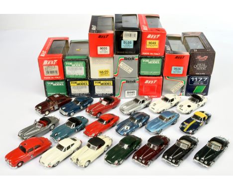 Model Best, Top Model, Eligor Jaguar cars and other models - 21 x cars with 17 x associated boxes - Excellent to Excellent Pl