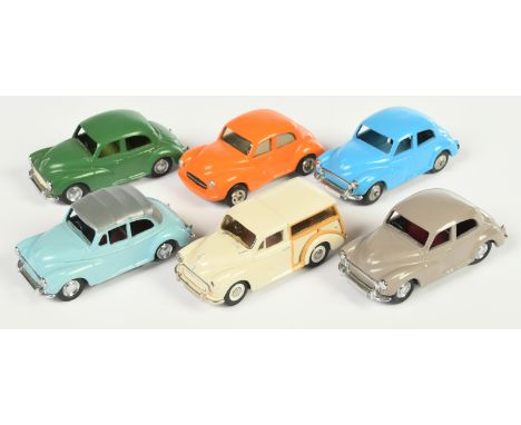 Group of White metal copy models - only DGM is manufactured - (1)&nbsp; Spot-on Morris Minor 1000 DGM - blue body grey roof, 