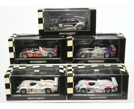 Minichamps (1/43rd scale) group of Audi models - Including (1) 400 071602 Audi R10 24h Le Mans 2007 Capello/Kristensen/ McNis