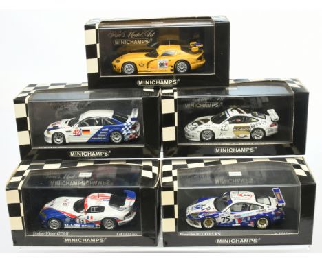 Minichamps (1/43rd scale) group of models - Including (1) BMW M3 GTR Elms Jarama 2001. Lehto/J Muller, 1 of 2,016 pcs; (2) Do