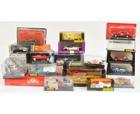 Group of Solido and other models - Including (1) Solido No.86 Porsche 936 Le Mans; (2) Alfa Rameo 2600 Sprint (1962) - red bo