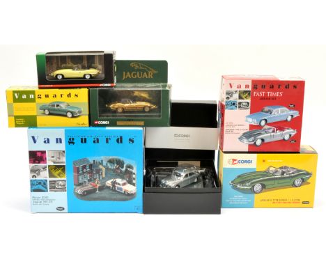 Group of Corgi and Vanguards models - Including Corgi AN04909 Jaguar E-Type Series I 3.8 Litre; (2) Vanguards 1:43 scale, Rov