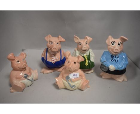 20th century Wade pottery piggy banks for Natwest