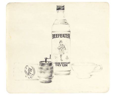 Liga Purmale (1948). 1974. Carton, ink drawing. 27x30.5 cm