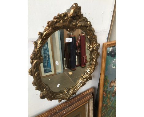 A gilt framed mirror 