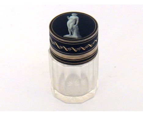 An attractive Continental scent or smelling salts bottle with English sponsor and import marks for Albert Cohen &amp; Charles