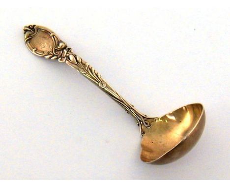 An American silver sauce ladle of La Parisienne pattern by Reed &amp; Barton of Taunton, Massachusetts, post 1902, monogramme