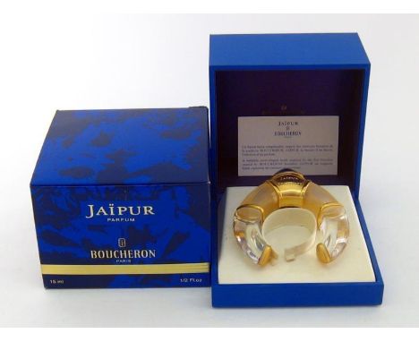BOUCHERON, 'Jaipur', a limited edition perfume, the bottle designed as a jewelled cuff bangle, in its box with original conte